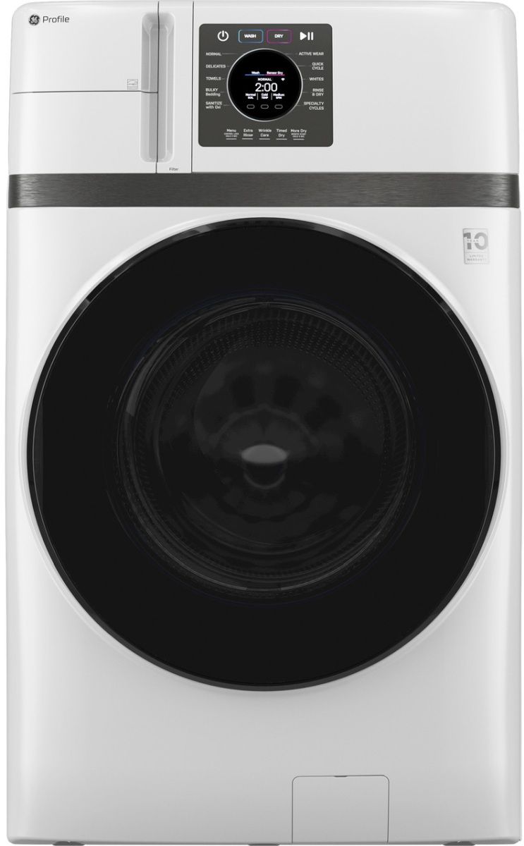 GE Profile™ 4.6 Cu. Ft. White Washer Dryer Combo