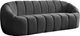 Meridian Furniture Elijah Grey Velvet Sofa-1