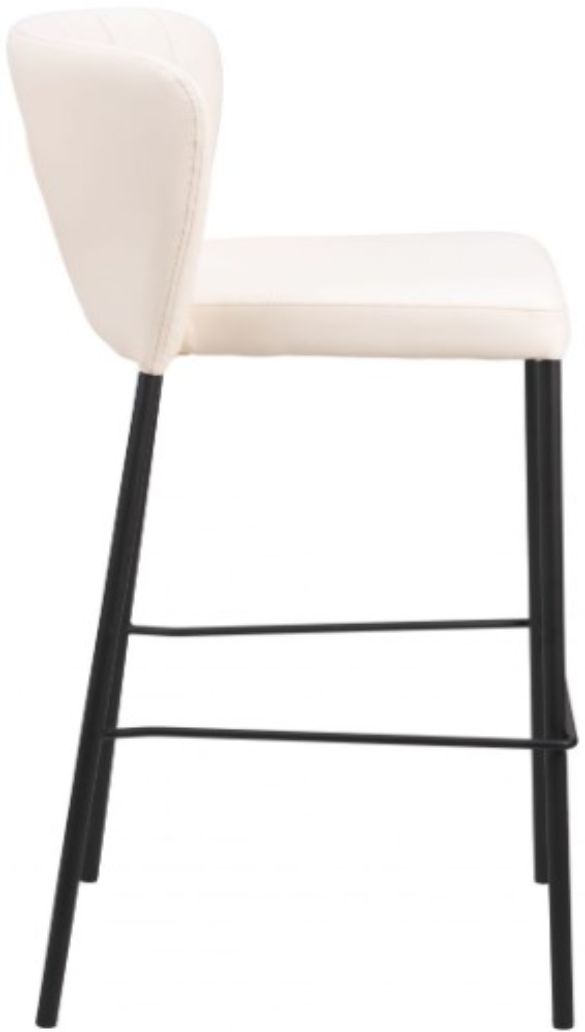 Zuo® Modern Linz Cream Barstool-1