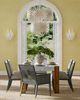 Currey & Company Bismarkia Gesso White Medium Chandelier-5