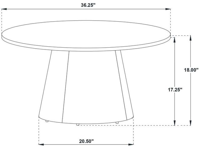 Coaster® Franklin Dark Brown Coffee Table-2