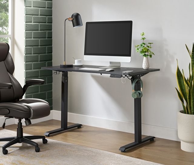Elements International Oakland Black Desk-1
