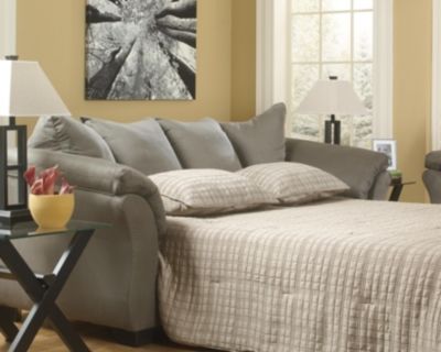 Signature Design by Ashley® Darcy Cobblestone Full Sofa Sleeper-0