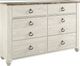 Signature Design by Ashley® Willowton 2-Piece Whitewash King Sleigh Bed Set-2