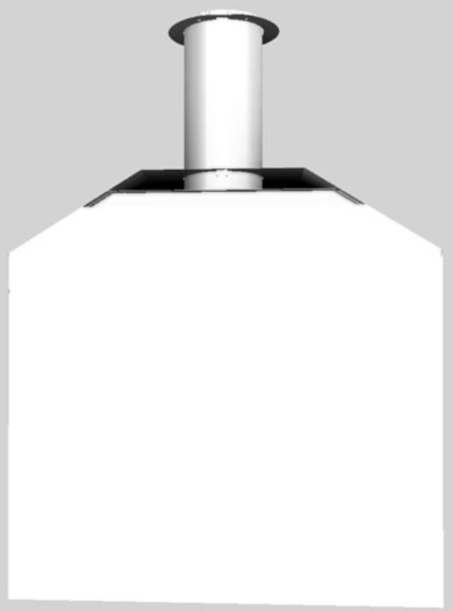 Vent-A-Hood® A Series 42" White Retro Style Wall Mounted Range Hood-3