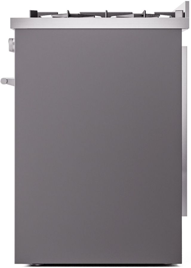 Ilve® Professional Plus II Series 30" Graphite Matte Pro Style Dual Fuel Range-3