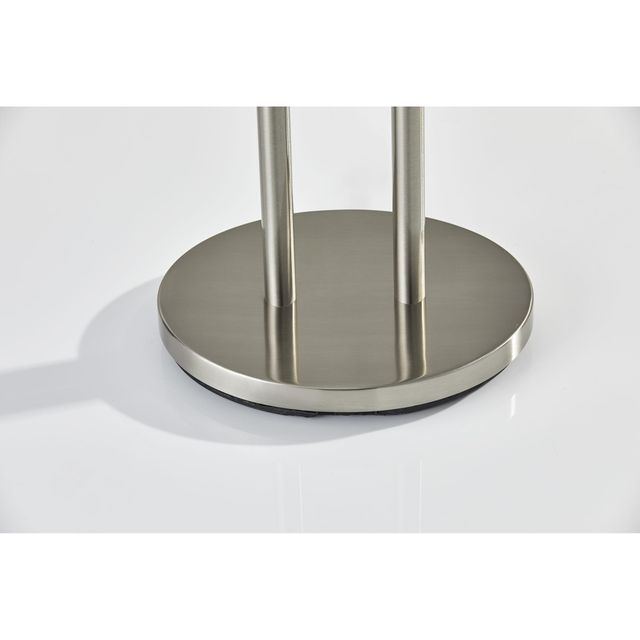 Adesso® Duet Brushed Steel Floor Lamp-1