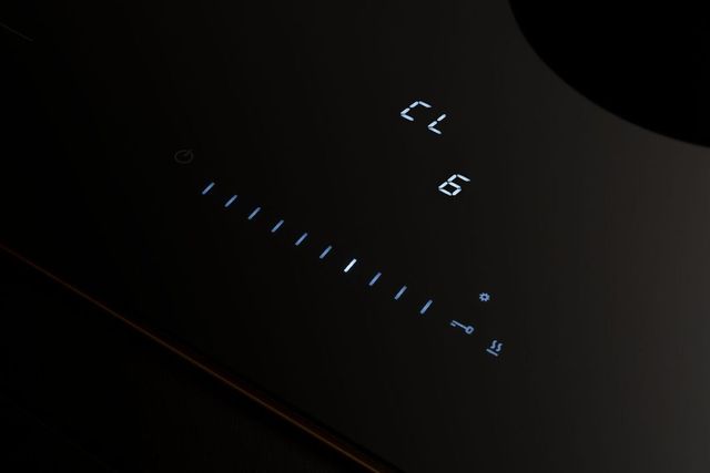Bertazzoni Professional Series 36" Black Glass Induction Cooktop with Concealed Central Touch Slider Interface-1