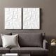 Olliix by Madison Park Geo Tempo 2 Piece White Carved Wall Panel Set-3