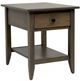 Amish Works Driftwood Brown End Table-0