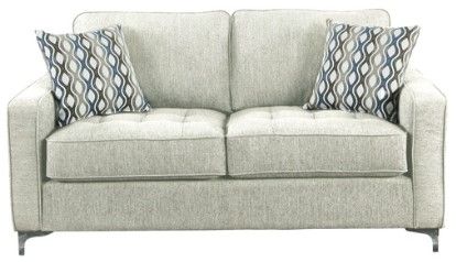 Mazin Furniture Hudson Platinum Loveseat-1