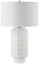 Uttermost® Window Chalk White Glaze Table Lamp-0