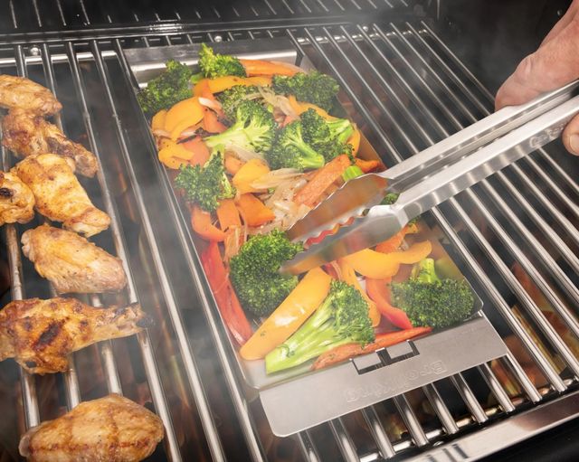 Broil King® Ultra Lite 12'' Stainless Steel Tongs-3