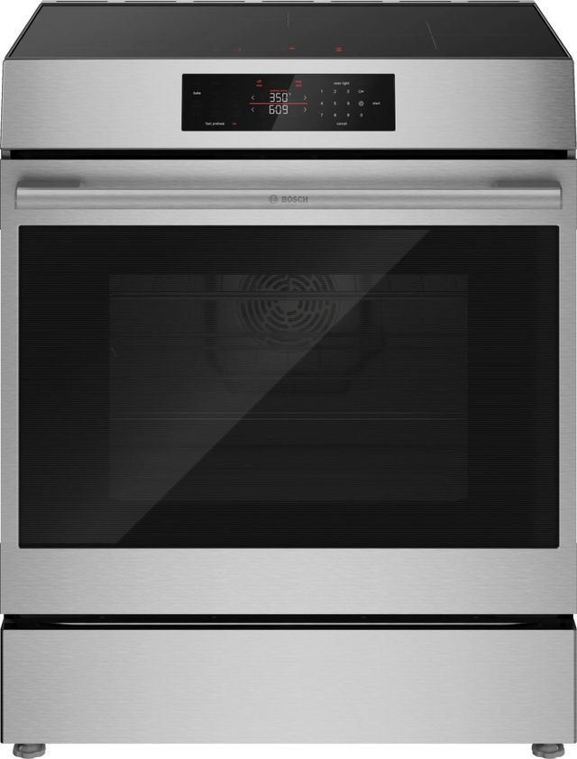 Bosch 500 Series 30'' Stainless Steel Induction Slide-In Range-0