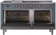 Ilve® Nostalgie II Series 60" Blue Grey Pro Style Dual Fuel Range-1
