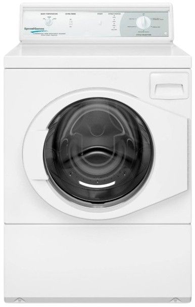 Speed Queen® Commercial 27" White Front Load Washer-0