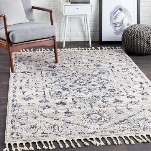 Surya Restoration Taupe 3'x10' Runner Rug-4