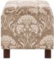 Olliix by Madison Park Taupe Shelley Square Storage Ottoman with Pillows-4