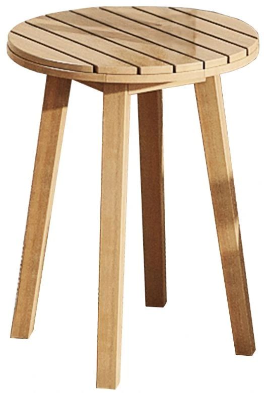 New Classic® Home Furnishings Wesley Beige Acacia Outdoor Patio End Table-0