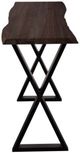 Porter International Designs Manzanita Midnight Console Table with Black X-Base -2