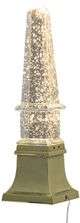 A & B Home Metallic Lighting Obelisk Decor-2