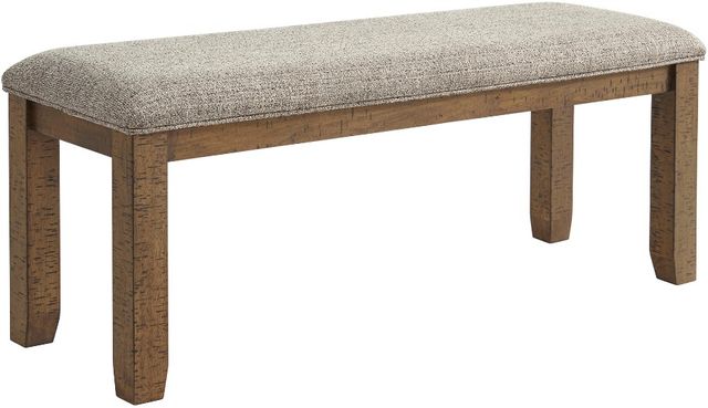 Elements International Everett 6-Piece Brown Acacia/Grey Standard Height Dining Set-3