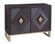 Bassett Mirror Allamar Brown/Gold Bar Cabinet-0