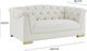 TOV Furniture Farah Cream Velvet Loveseat-3