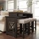 Liberty Furniture Heatherbrook 4-Piece Ash/Charcoal Console Set-1