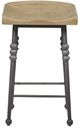 Bernards Tarrington Black/Cashew Counter Saddle Stool-2