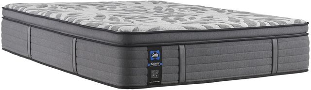 Sealy® Posturepedic® Plus Satisfied II 14" Innerspring Plush Euro Pillow Top King Mattress-0
