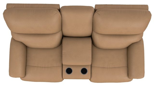 La-Z-Boy® Trouper Fawn Power Reclining Loveseat with Console and Headrest-4