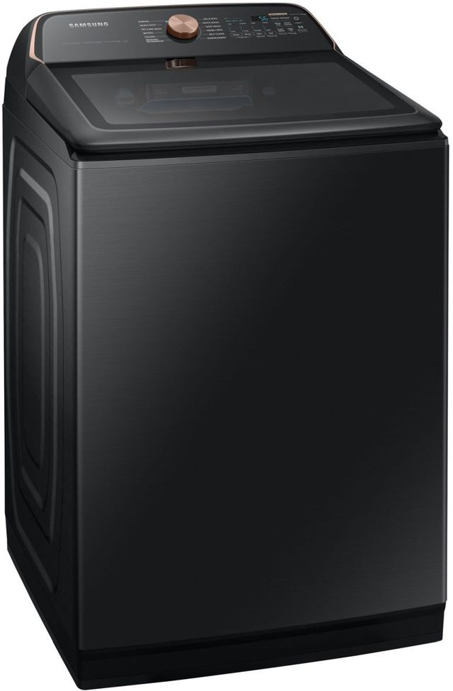 Samsung® 7550 Series 6.2 Cu. Ft. Black Stainless Steel Agitator Top Load Washer with Auto Dispense System-1
