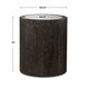 Uttermost® Sequoia Mirrored Top Accent Table with Dark Walnut Base-2