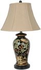 Crestview Collection Windham Black & Green & Cinnamon Table Lamp-0