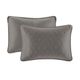 Olliix by Madison Park Quebec Dark Grey Full Reversible Bedspread Set-3