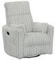 Albany Industries Avenida Mondo Silver Manual Swivel Recliner-0