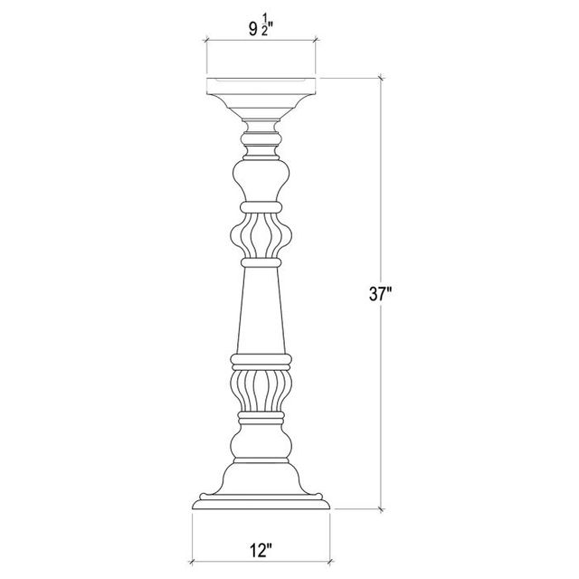 Bramble Customizable English Large Candlestick-1