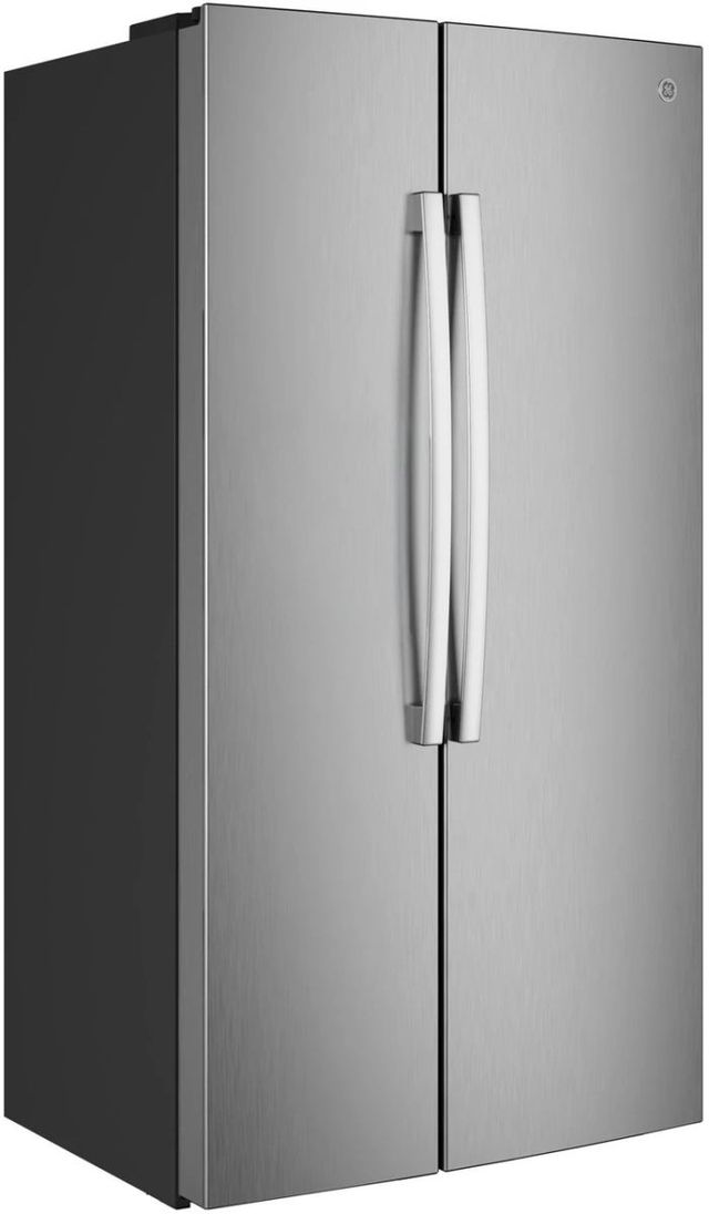 GE® 36" 24.2 Cu. Ft. Fingerprint Resistant Stainless Steel Counter Depth Side-By-Side Refrigerator with Internal Dispenser and In-Door Icemaker-3