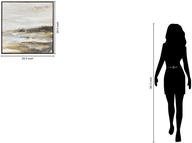 Classy Living Contemplative Tranquil Horizon II Wall Art-2