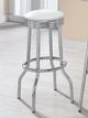 Coaster® Theodore 2-Piece White/Chrome Soda Fountain Bar Stools-3
