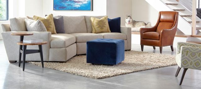 Huntington House Mod 2-Piece Curved Left-Arm Facing Sectional and Cuddle Chaise-1