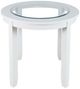 Jofran Inc. Urban Icon Glass Top Round Dining Table with White Base-2