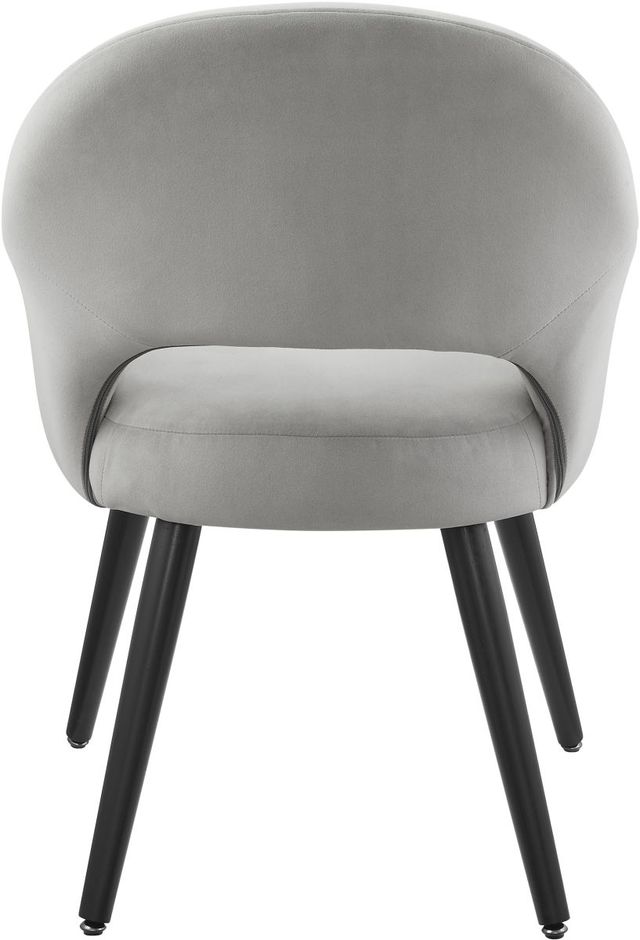 Powell® Sabine Light Grey Velvet Arm Chair-3