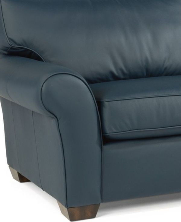 Flexsteel® Vail Dark Blue Sofa-1