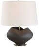 Uttermost® Nocturne Aged Black Table Lamp with Brass Accent-0