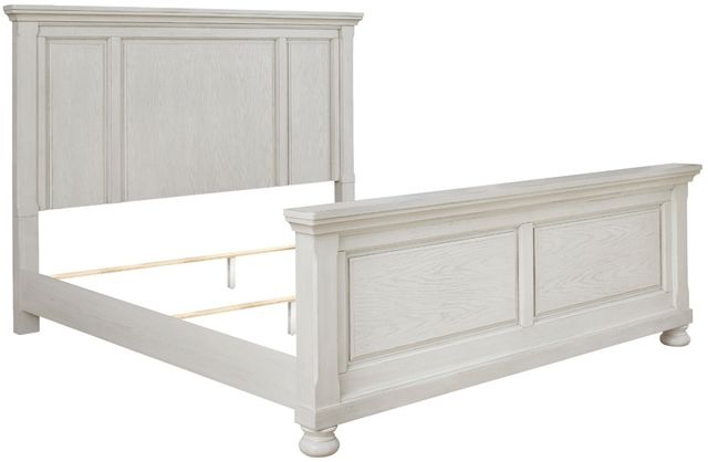 Signature Design by Ashley® Robbinsdale 3-Piece Antique White King Panel Bed Set-1