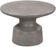 Armen Living Sephie Grey Round Pedestal Coffee Table-0