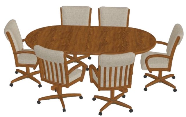 Chromcraft™ Customizable Baylor Harris 7-Piece Dining Set-1