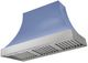 AGA Cascade 48" Carnaby Blue Wall Mounted Range Hood with Brushed Nickel Trim-0